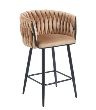 OEM Taburete Capuchino De Terciopelo H7-fx (estructura Negra)