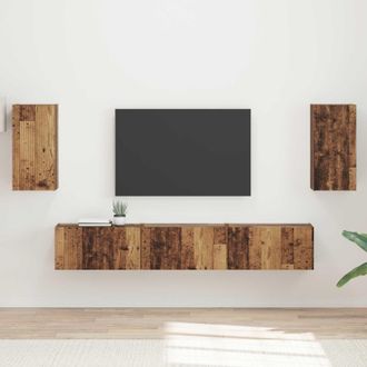 vidaXL Conjunto De Mueble De Tv 5 Uds. Madera Vieja Vidaxl