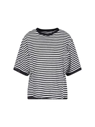 Undercover Black/White Horizontal Striped Boxy T-Shirt