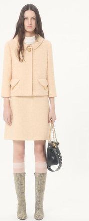 Valentino Top In Georgette Donna AVORIO 36