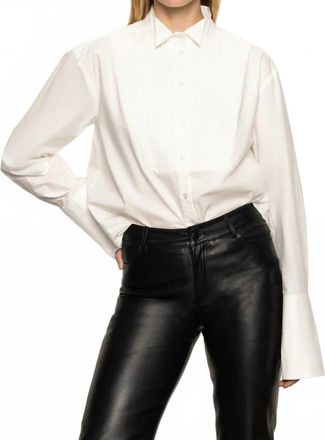 Sanctuary Womens New Era Tuxedo Shirt In White