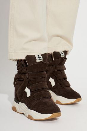 Isabel Marant Balskee Wedge Shoes, Womens, Brown