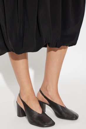 Christophe Lemaire Leather Heeled Shoes, Womens, Brown