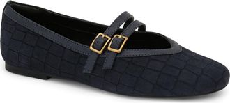 Reiss Eliza Mary Jane Flat in Navy at Nordstrom, Size 36