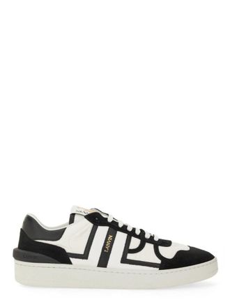 Lanvin Clay Calf Leather Accents Sneakers