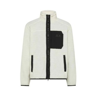 Sun 68 Fitness, Heren, Wit, M, Polyester, Teddy Jas