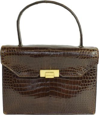 Herm&egrave;s Vintage Crocodile Top Handle Bag