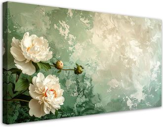 Feeby Cuadro En Lienzo, Flores Shabby Chic, 120x60