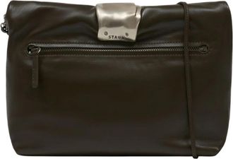 Staud Cuff Clutch - Dames - Clutches - Bruin - ONE Size - Leer - Tassen