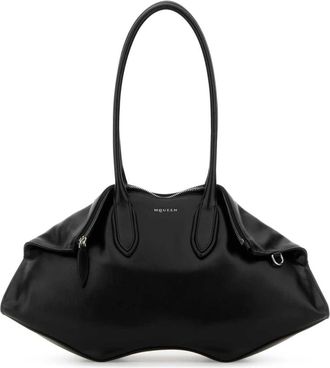 Alexander McQueen Manta Schoudertas - Dames - Schoudertassen - Zwart - ONE Size - Tassen