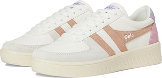 Gola Grandslam Trident Womens Shoes White/Cameo/Lily : 6.5 B - Medium, Textile/Synthetic