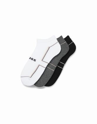 HUGO BOSS Mens 3 Pack of Ankle Socks - Multi - Size: 6/5.5/7/6.5/7.5/8