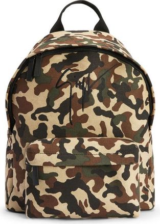 Giuseppe Zanotti Bud Camouflage Logo Backpack