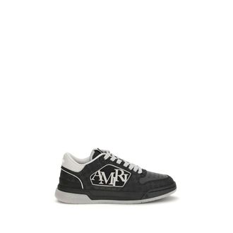 Amiri Black Calf Leather Bos Taurus Low Top Mens Sneakers