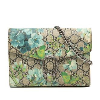 Gucci Pre-owned Gucci GG Supreme Blooms Dionysus Wallet on Chain Ladies PFJ1G15P7KFRIR5F