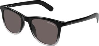 Montblanc MB0496S 003 Mens Sunglasses Black Size 52