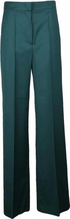 Max Mara Broeken, Dames, Groen, S, Wol, Pantalone