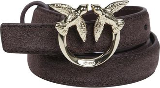 Pinko Cintura Love Berry H2 LOW IN Camoscio - - Accessories - Donna - Marrone - L