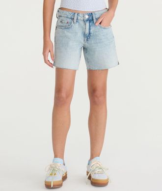 A&eacute;ropostale Low-Rise Baggy Denim Shorts 6