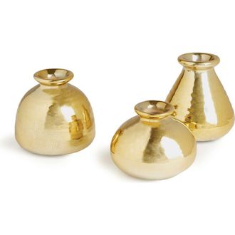 Napa Home & Garden Tinsley Golden Glaze Stoneware Set of 3 Bud Vases at Nordstrom