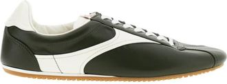 Bottega Veneta Green Color Block Retro Sneakers