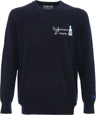 MC2 Saint Barth Maglione con ricamo - Blu