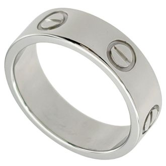 Cartier White Gold White Gold (18K) Band Ring (Pre-Owned)