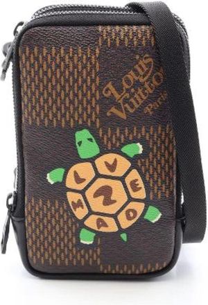 Louis Vuitton Pre-owned Double Phone Pouch Damier Giant Borsa a Spalla Limited - - Pre-owned - Uomo - Marrone - ONE SIZE