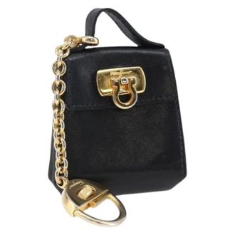 Ferragamo Pre-owned Mini Bags, female, Blue, Size: ONE SIZE Pre-owned Charm Key Holder