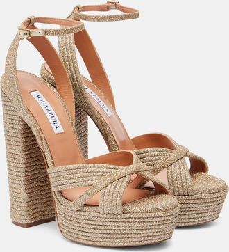 Aquazzura Sandali Sundance Plateau 140 con plateau