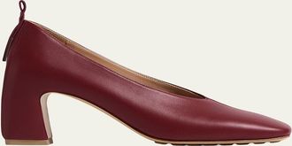 Bottega Veneta 65mm Plonge Calf Leather Pumps