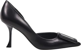 Roger Vivier Schoenen, Dames, Zwart, 37 1/2 EU, Viv Ville Dorsay Decollete 85