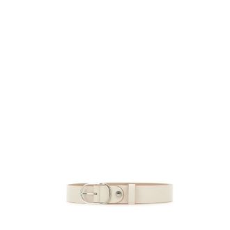 Gianni Chiarini Belts, female, White, Size: ONE SIZE Leather Belt 3.5 cm