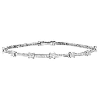 Diamant L'éternel 9ct witgouden diamanten damesarmband