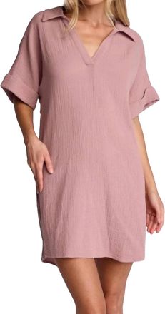 Sundays Harper Dress In Rose Mauve