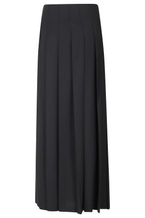 Department Five Kilt-Style Long Skirt With Structured Pleats And Side Buckle