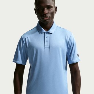 Nike Mens Par Dri-FIT Golf Polo in Blue | IQ6616-486