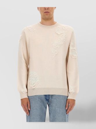 Maison Margiela crew neck distressed sweater