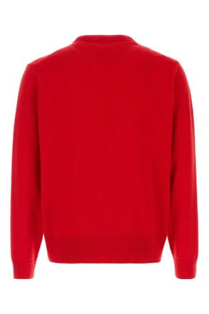 Vivienne Westwood Mens Red Wool Blend Alex Sweater T-Shirt T-shirts And Polos