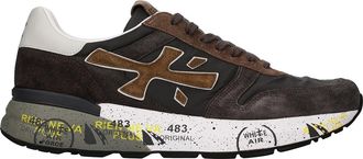 Premiata Sleek Low-Profile Artistic Midsole Sneakers