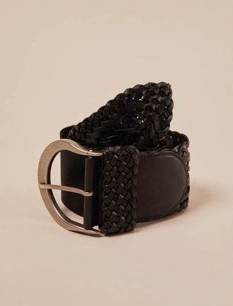 Lucky Brand Wide Woven Waist Belt