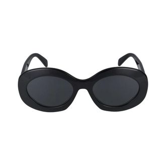 Celine Sunglasses, unisex, Black, Size: 54 MM Triomphe Oval Sunglasses
