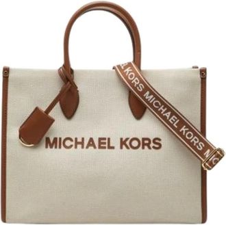 Michael Kors Borsa a spalla Pre-owned in tela - - Pre-owned - Donna - Beige - ONE SIZE