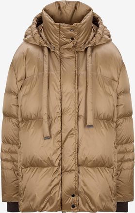 Antonelli Kurze Kapuzenjacke aus schillerndem Hightech-Gewebe Frollin