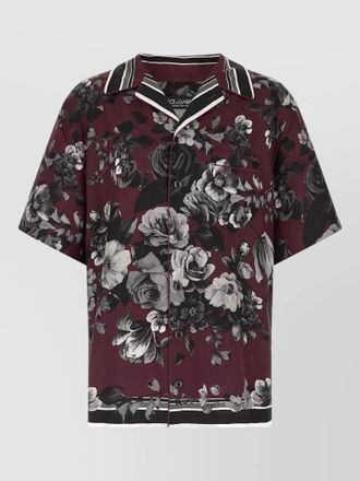 Dolce & Gabbana silk floral print shirt
