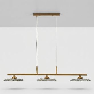 Les Tendances L&aacute;mpara Colgante De Vidrio Y Metal Emily De 3 Luces - Gris
