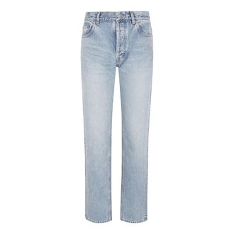 Saint Laurent Straight Jeans, female, Blue, Size: W27 Saint Laurent Jeans