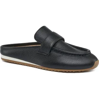 J/Slides Paula Leather Mule in Black at Nordstrom, Size 7.5