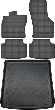 OEM Skoda Octavia Iii 5e Kombi De 05.2013 A 05.2020. Juego De Alfombrillas De Goma Para Coche Y Alfombrilla Para Maletero