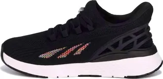 Drew Womens Halo Step In Walking Shoes In Black Mesh Combo